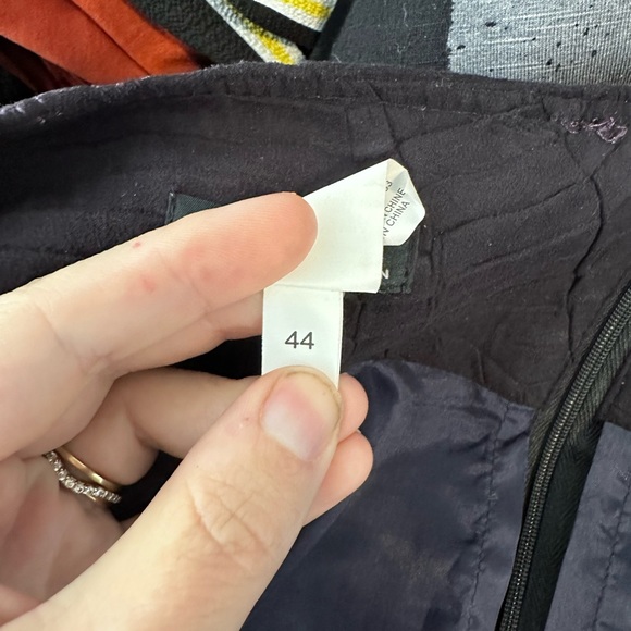 Vex- Dark purple midi Aline skirt, micro suede feel, textured material, EUC - Picture 2 of 8